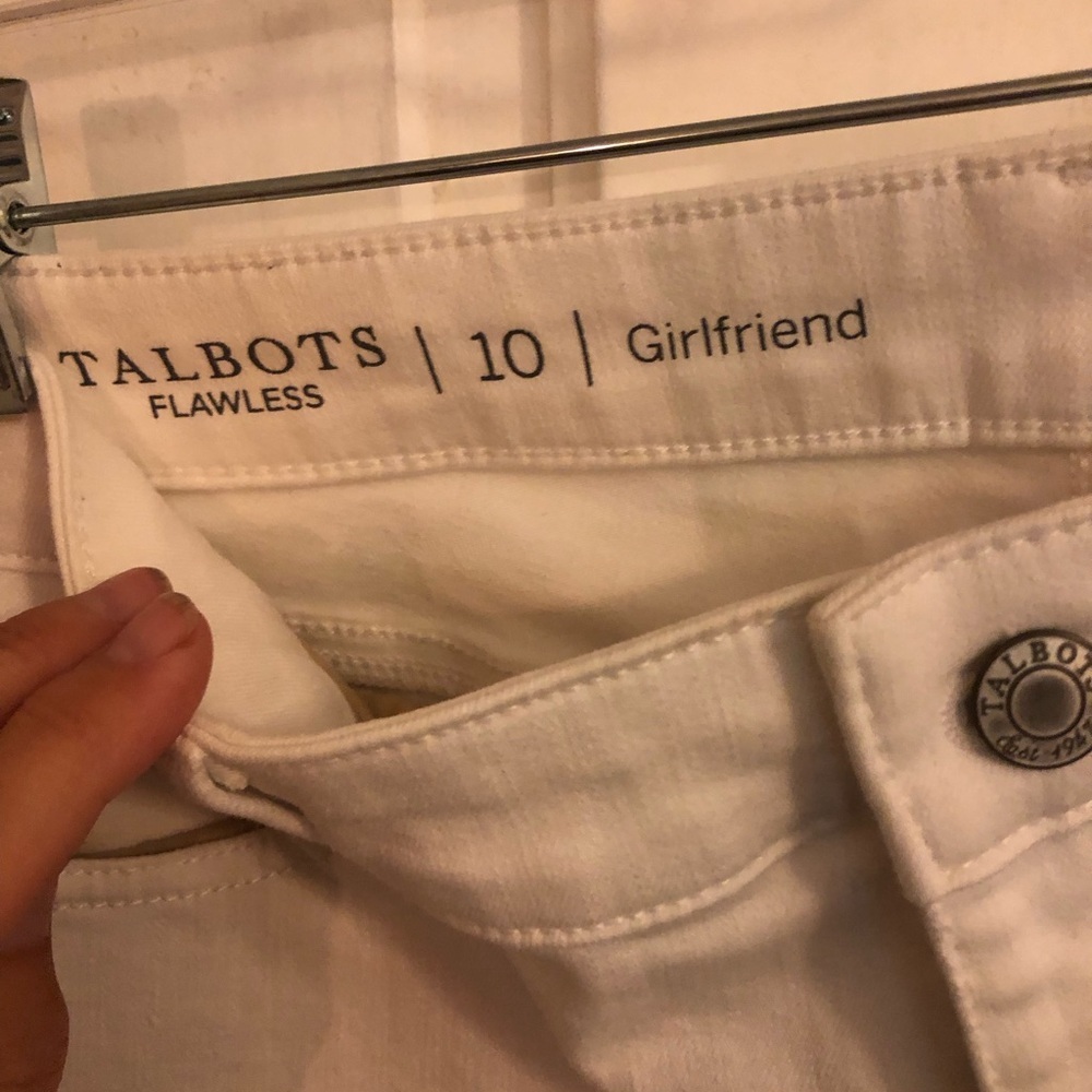Talbots White Jeans Straight Leg  Classic Denim Design - Picture 12 of 12